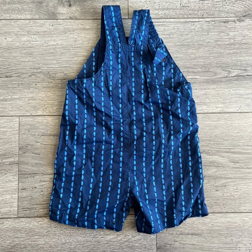 Carter’s Just One You Baby Boy Overalls Stripes Navy Light Blue 6 Months Summer